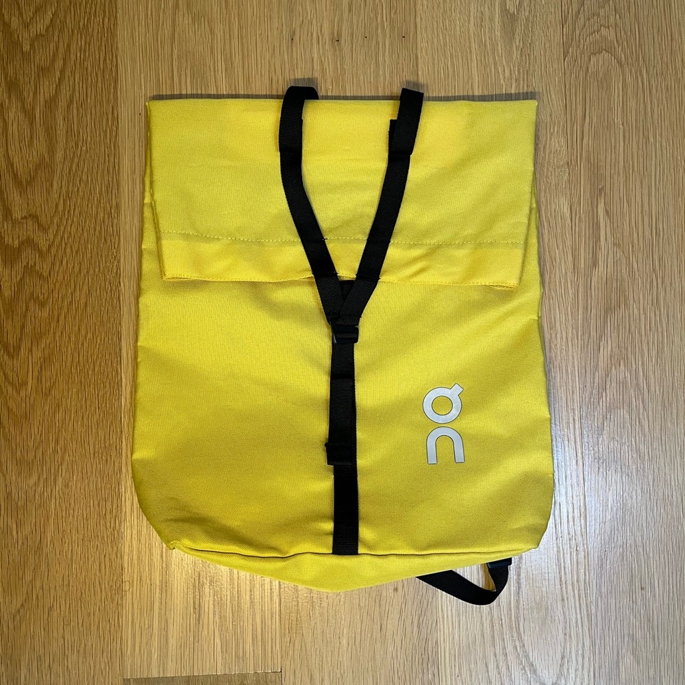 On Running Yellow Backpack